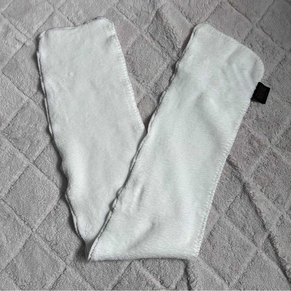 Frye | White Fur Wrap Scarf